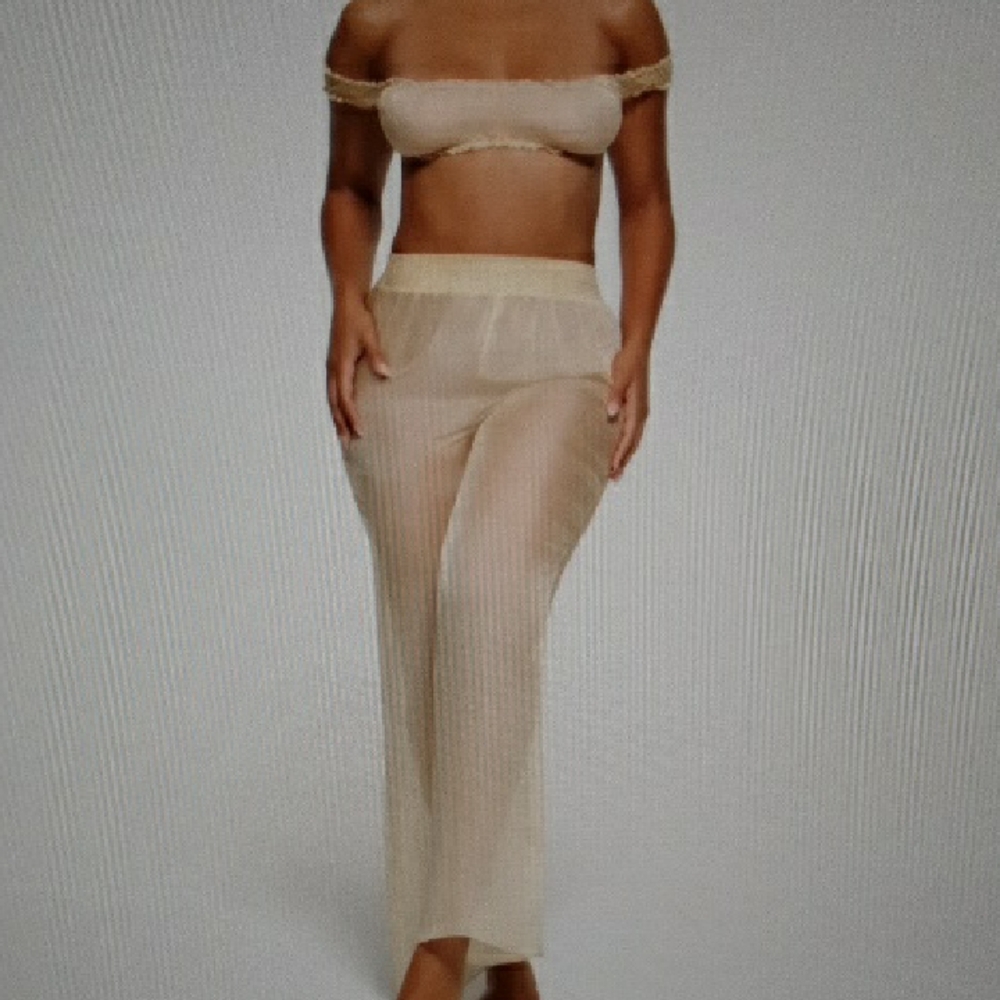 SKIMS Romance Chiffon Smocked Butter Pant